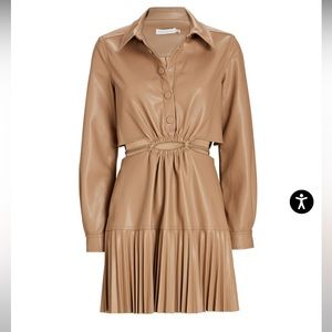 NWOT Jonathan Simkhai vegan leather dress